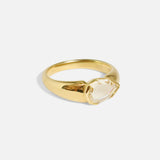 Angled side view of Portrait III / Natural Diamond Ring by Joko