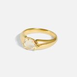 Alternative angled side view of Portrait III / Natural Diamond Ring by Joko