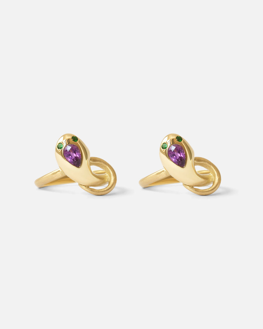 Nudum Serpentes Ring / Purple Sapphire By Ides in rings Category