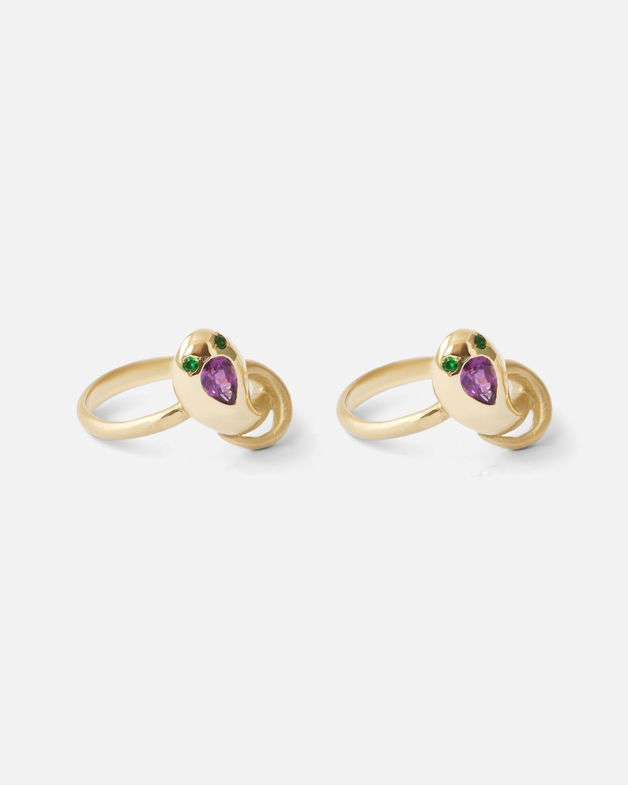 Nudum Serpentes Ring / Purple Sapphire By Ides in rings Category