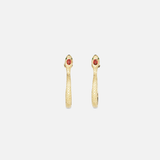 Front view of Ophidia Circuli Earrings by Ides