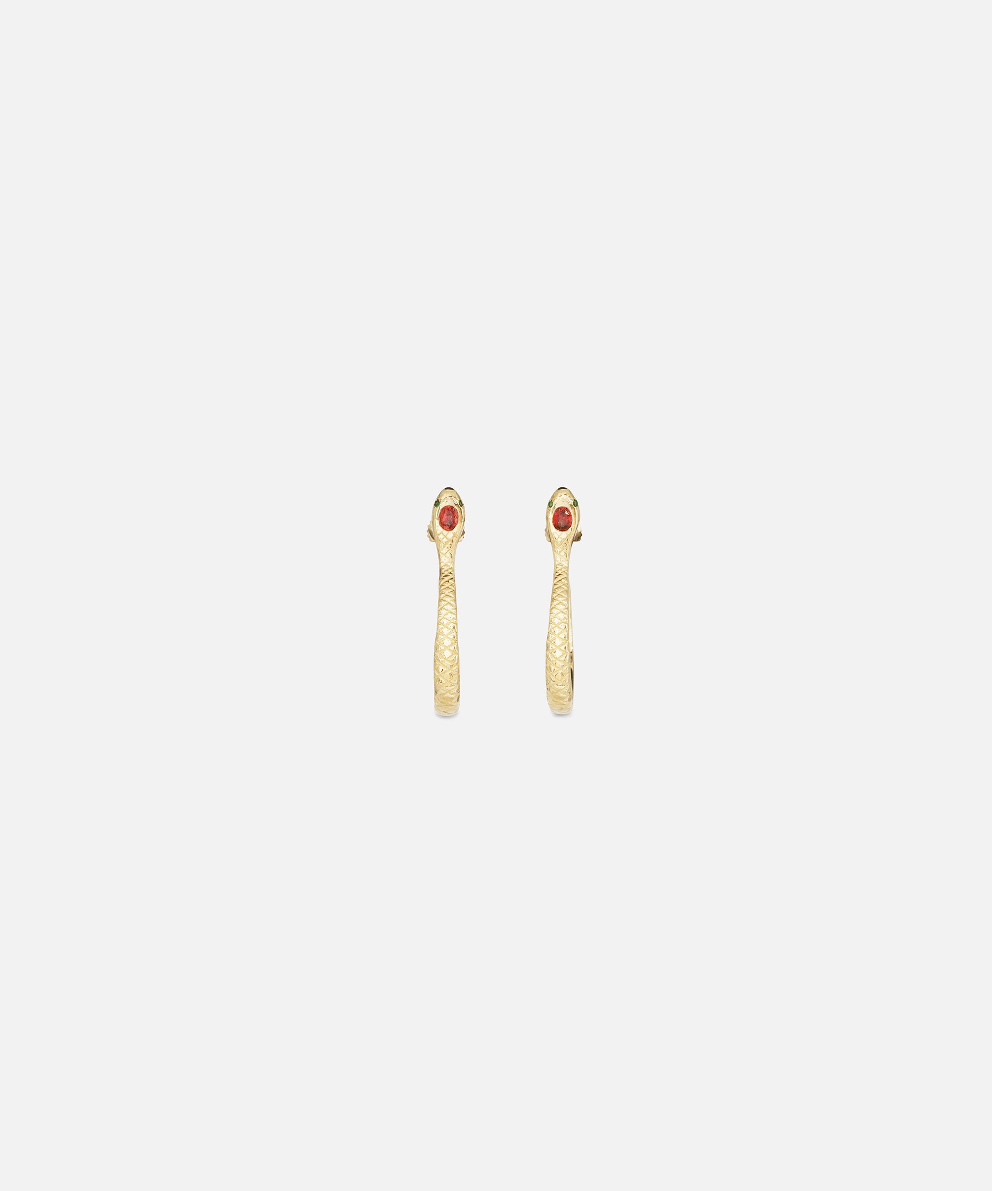 Front view of Ophidia Circuli Earrings by Ides