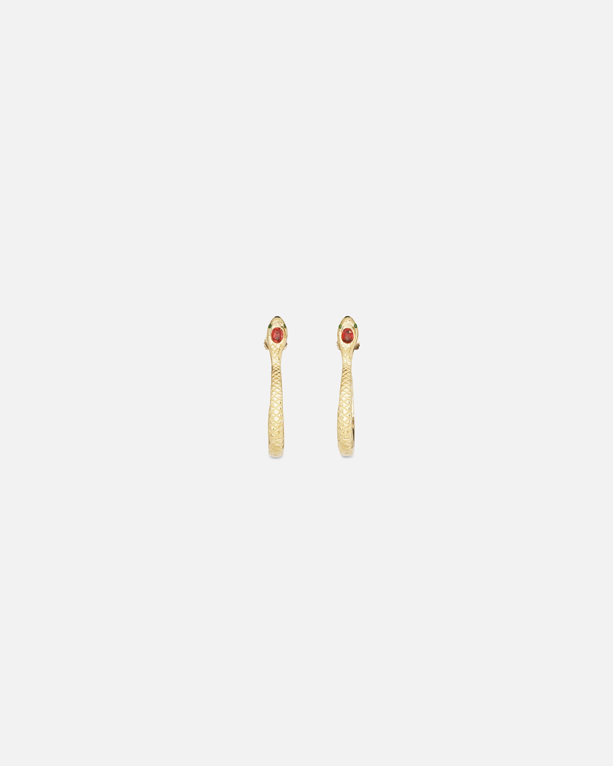 Front view of Ophidia Circuli Earrings by Ides