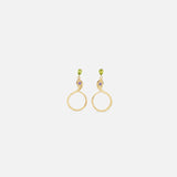 Front view of Ophidia Drop Circuli Earrings by Ides