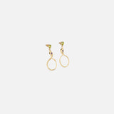 Side view of Ophidia Drop Circuli Earrings by Ides