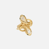 Ornata Ophidia Pear Double Stacked Ring