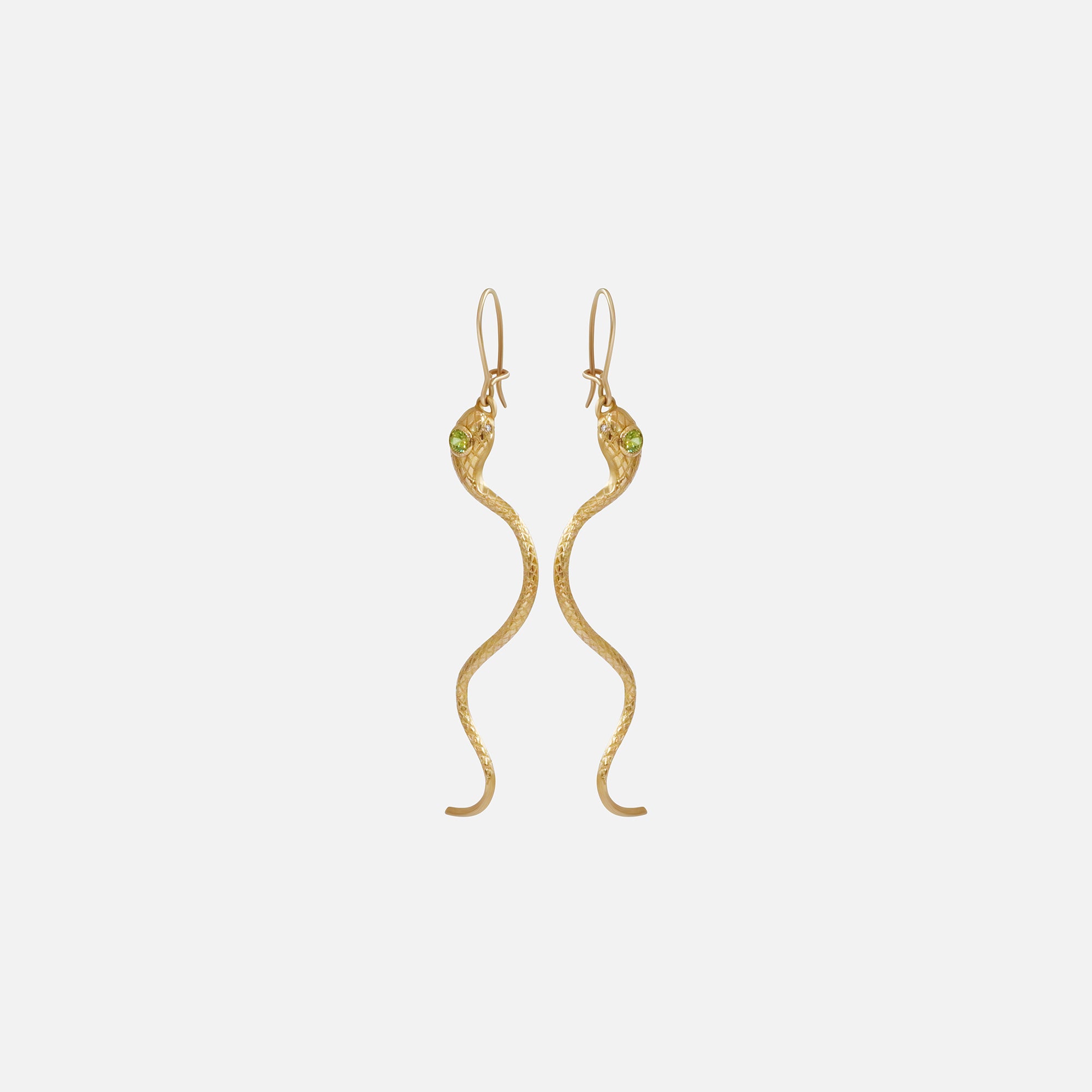 Ornata Ophidia Shepherd Hook Earrings By Ides