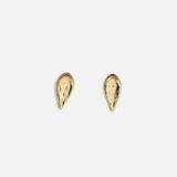 Front view of a two pieces of Pyrus Strega Studs by Ides