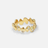 Side view of Pyrus Eternity Band / Round Diamonds