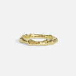 Front view of Bone Tree Band / Small in 14k yellow gold by Ides