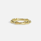 Front view of Bone Tree Band / Small in 14k yellow gold by Ides