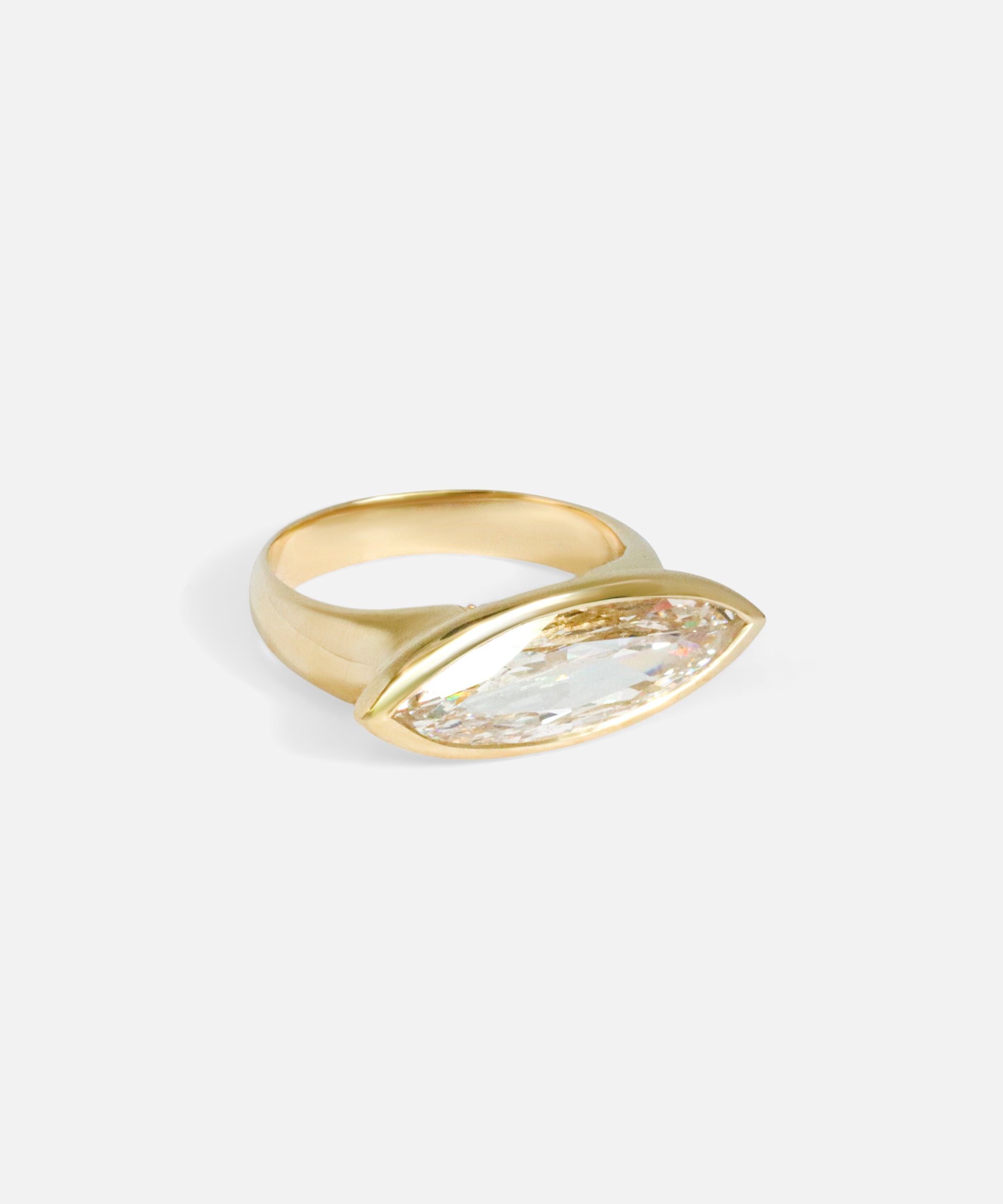 Side view of Marquise / Diamond Ring by Joko