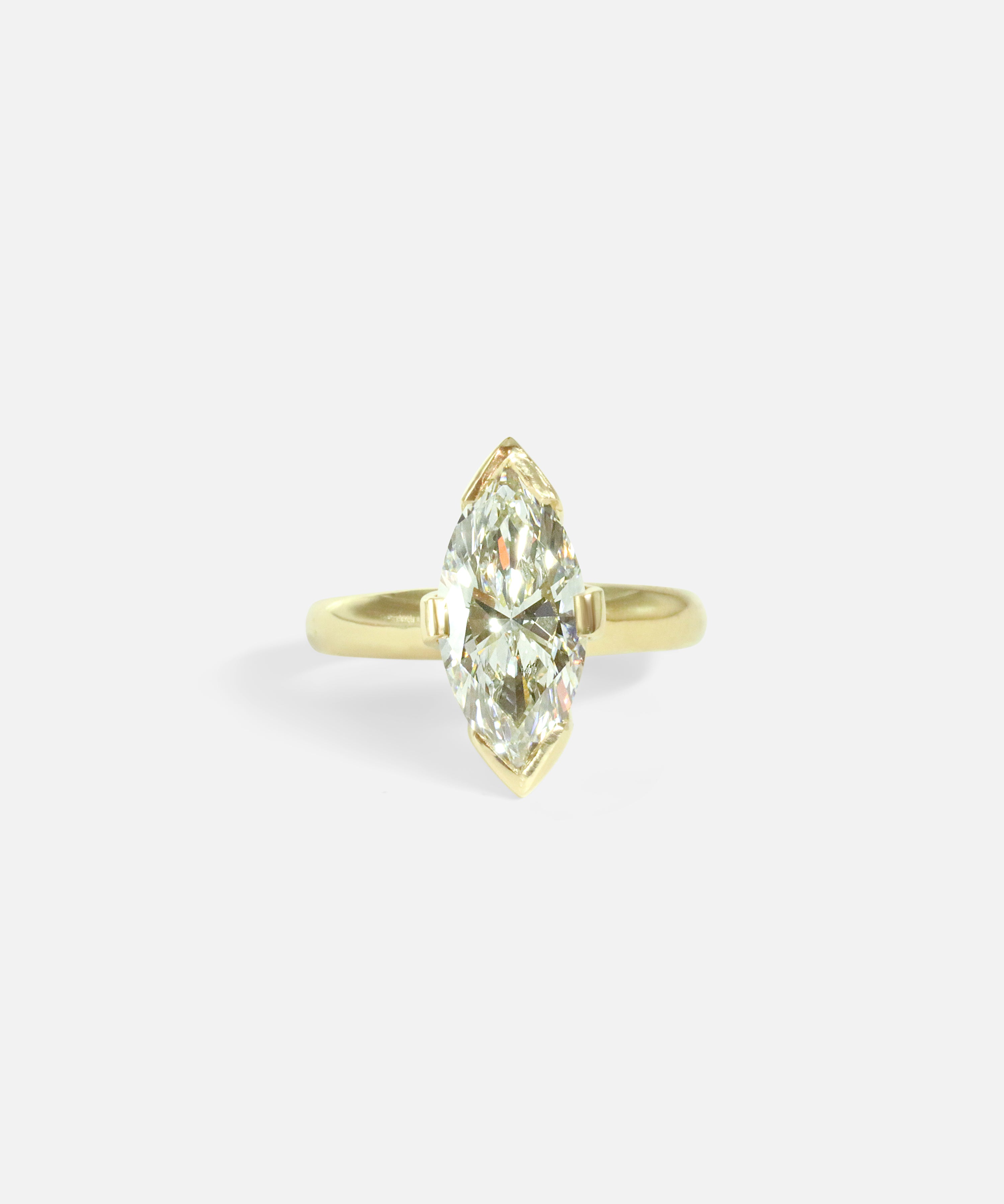 Front view of Sumi Ring / Lab Marquise Diamond by Joko