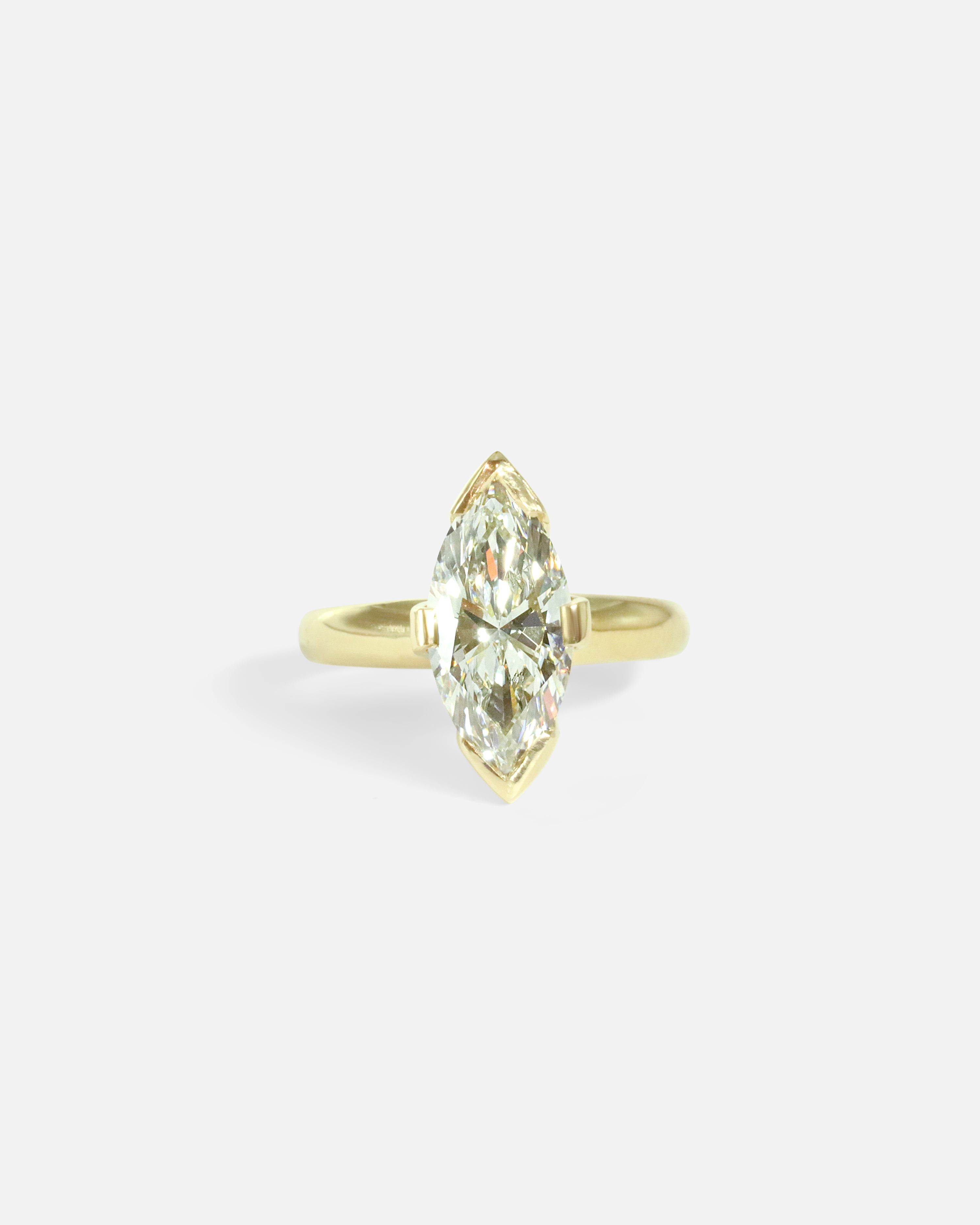 Front view of Sumi Ring / Lab Marquise Diamond by Joko