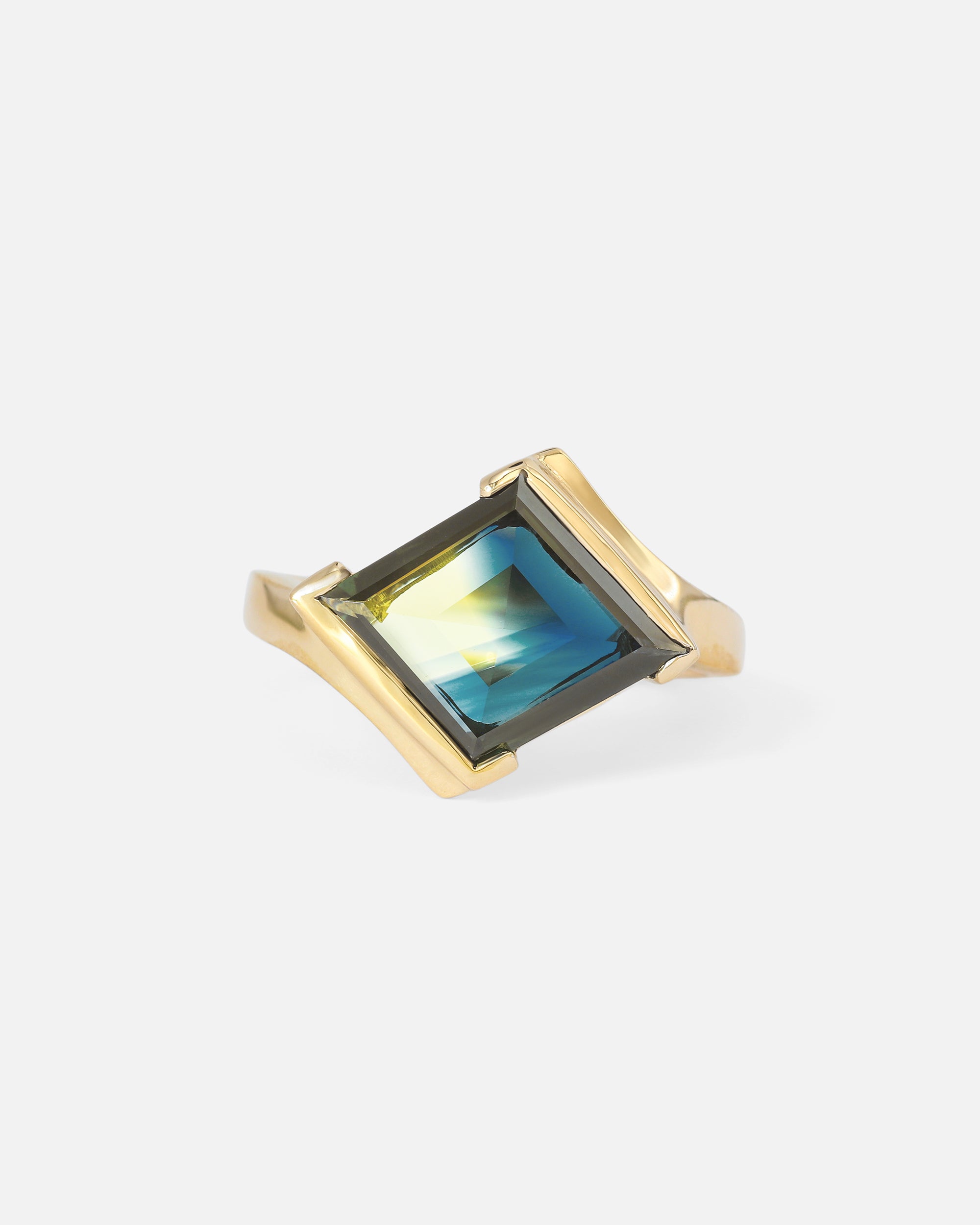 Front view of Tempest / Blue Sapphire Ring by Joko