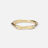 Front view of Drizzle Band / Champagne Diamonds by Kestrel Dillon