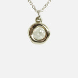 Closeup front view of Star Jelly Pendant / Milky Diamond by Kestrel Dillon