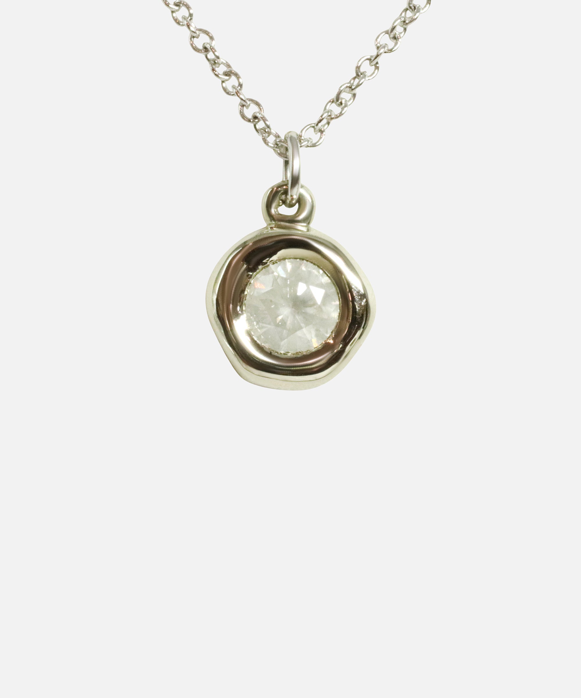 Closeup front view of Star Jelly Pendant / Milky Diamond by Kestrel Dillon