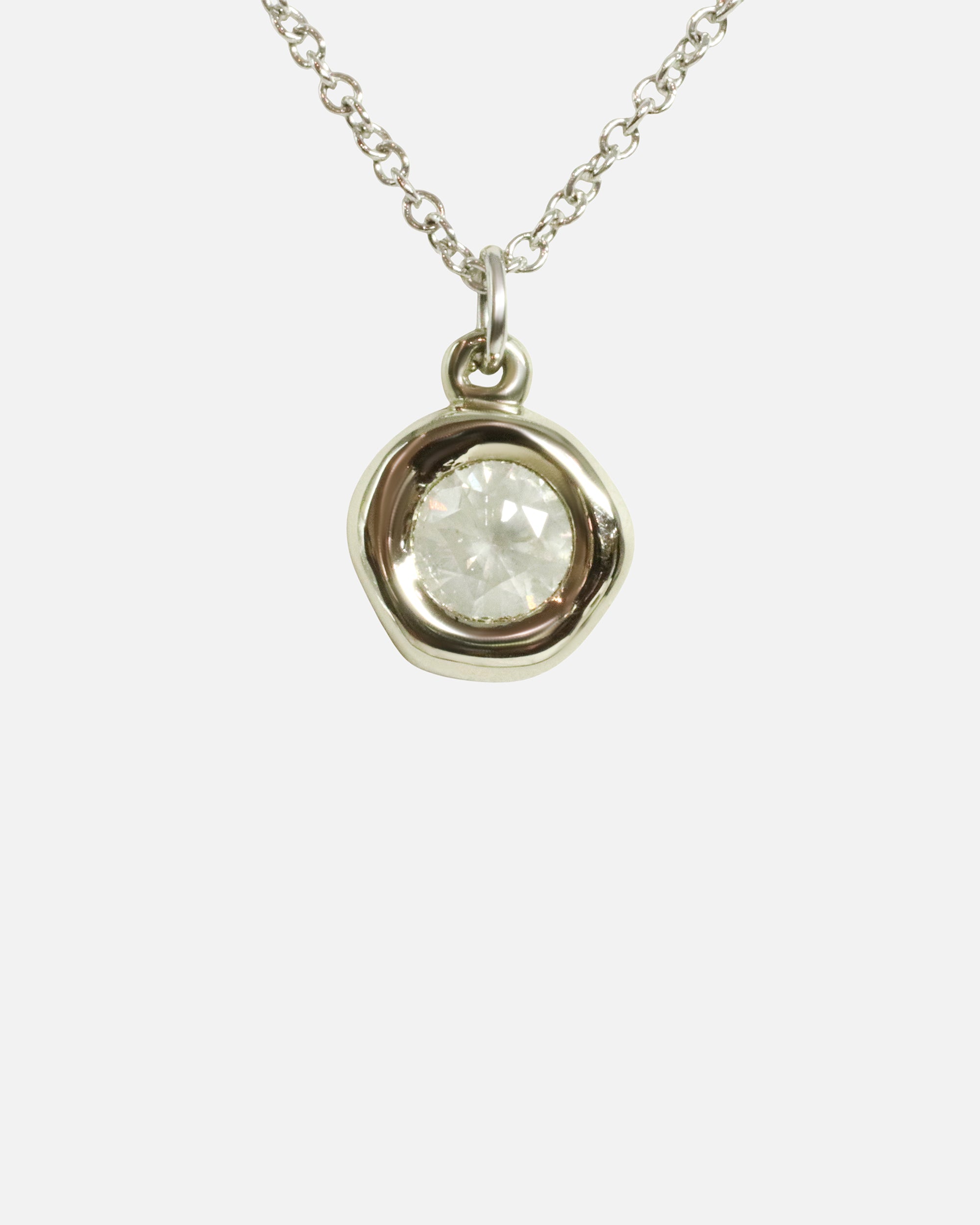 Closeup front view of Star Jelly Pendant / Milky Diamond by Kestrel Dillon