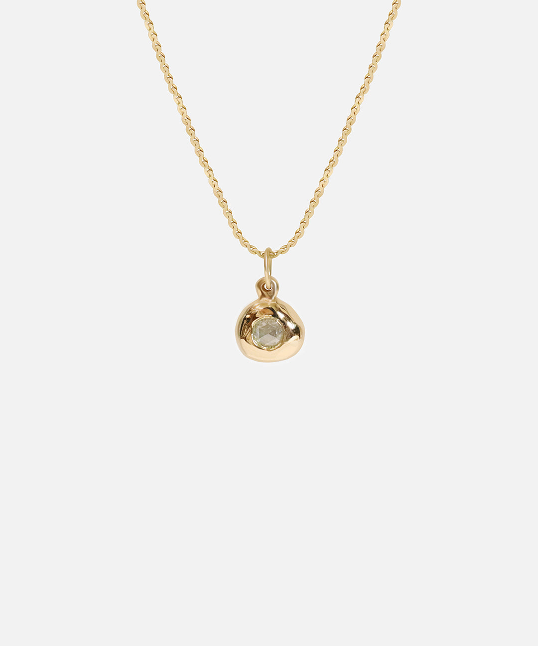 Front view of Star Jelly Pendant / Rose Cut Diamond by Kestrel Dillon