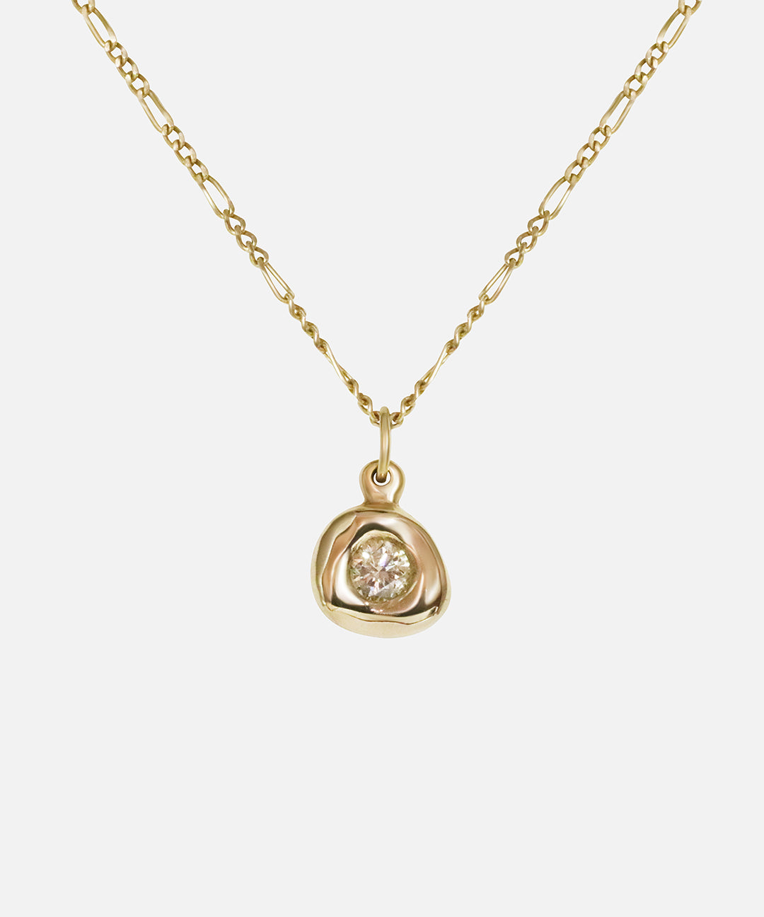 Front view of Star Jelly Pendant / Champagne Diamond by Kestrel Dillon