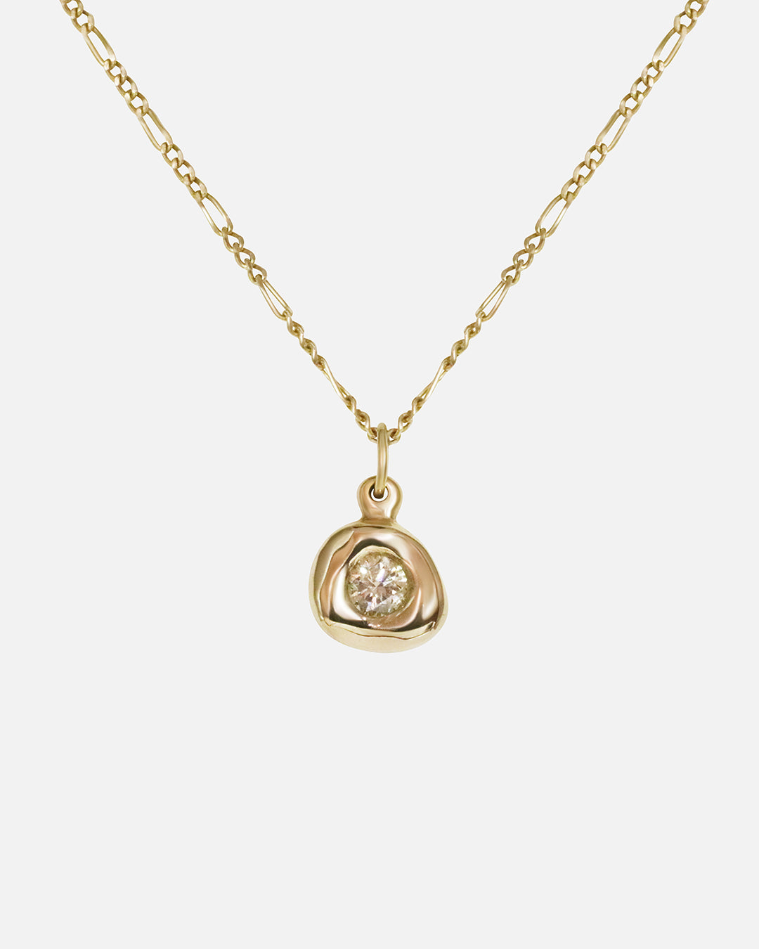 Front view of Star Jelly Pendant / Champagne Diamond by Kestrel Dillon