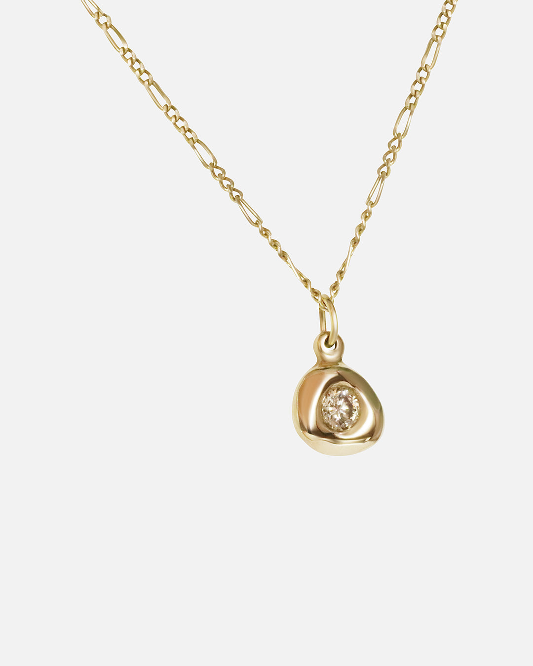 Side view of Star Jelly Pendant / Champagne Diamond by Kestrel Dillon