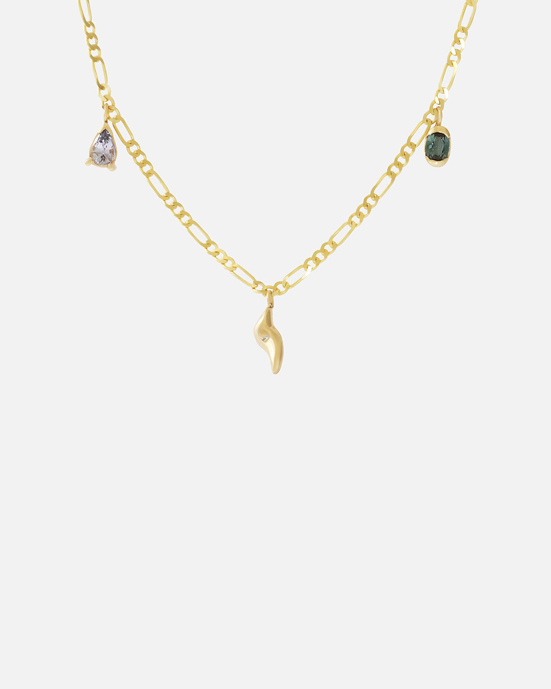 Front view of Wren Gemstone Necklace by Kestrel Dillon