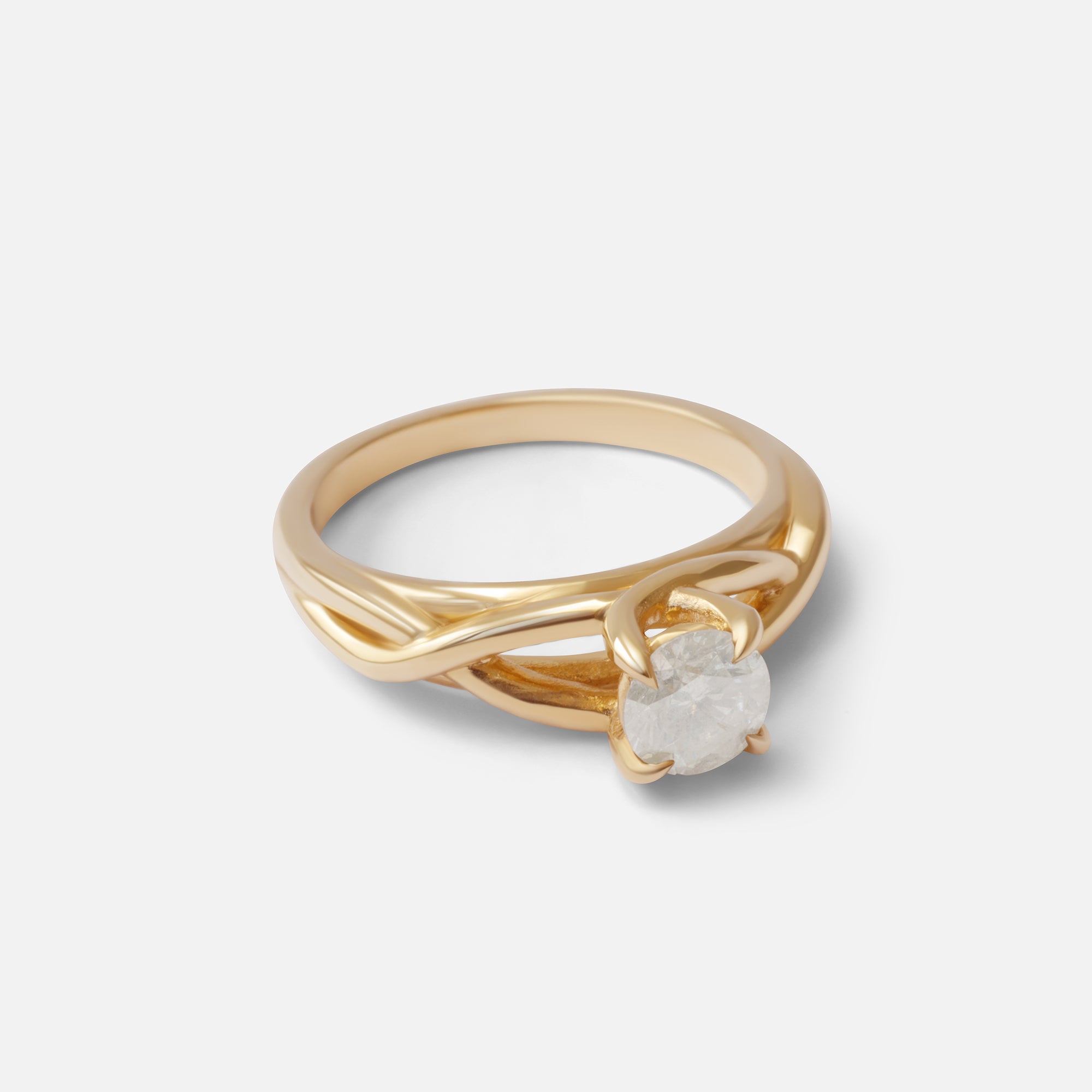 Twist Solitaire Ring By Kestrel Dillon in ENGAGEMENT Category