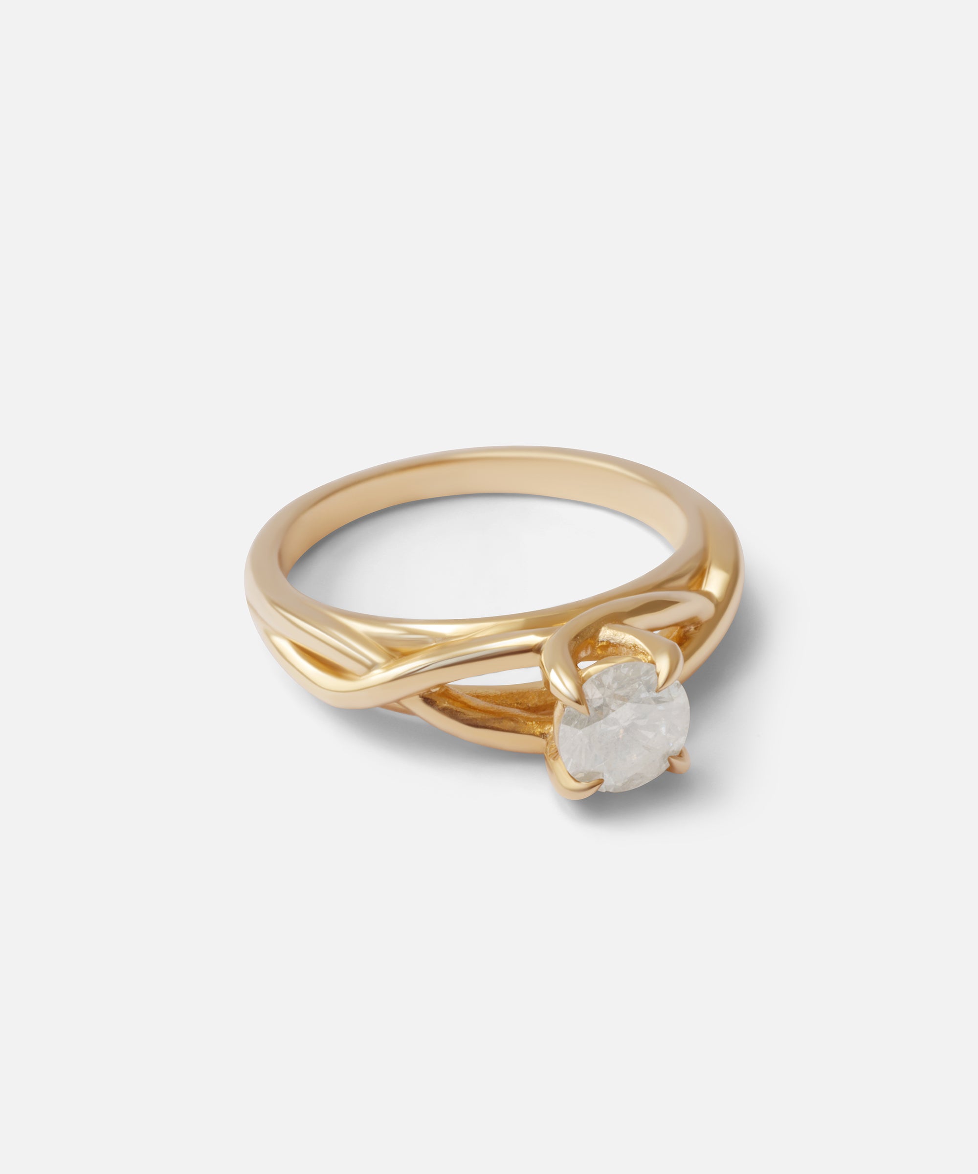 Twist Solitaire Ring By Kestrel Dillon