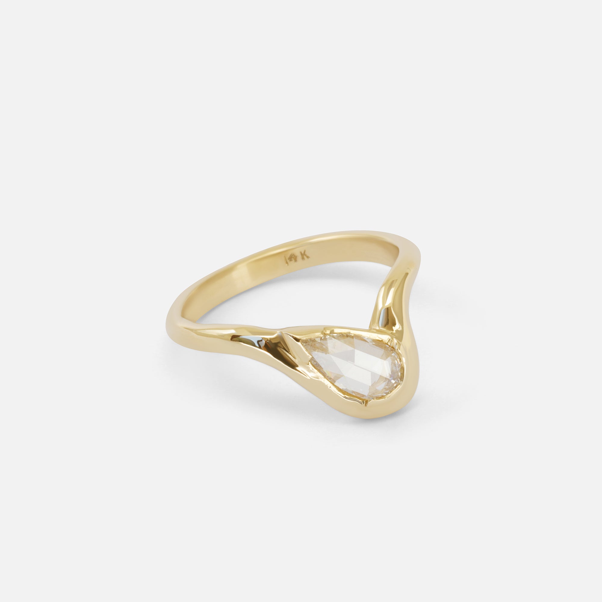 Pear Dip Ring By Kestrel Dillon in ENGAGEMENT Category