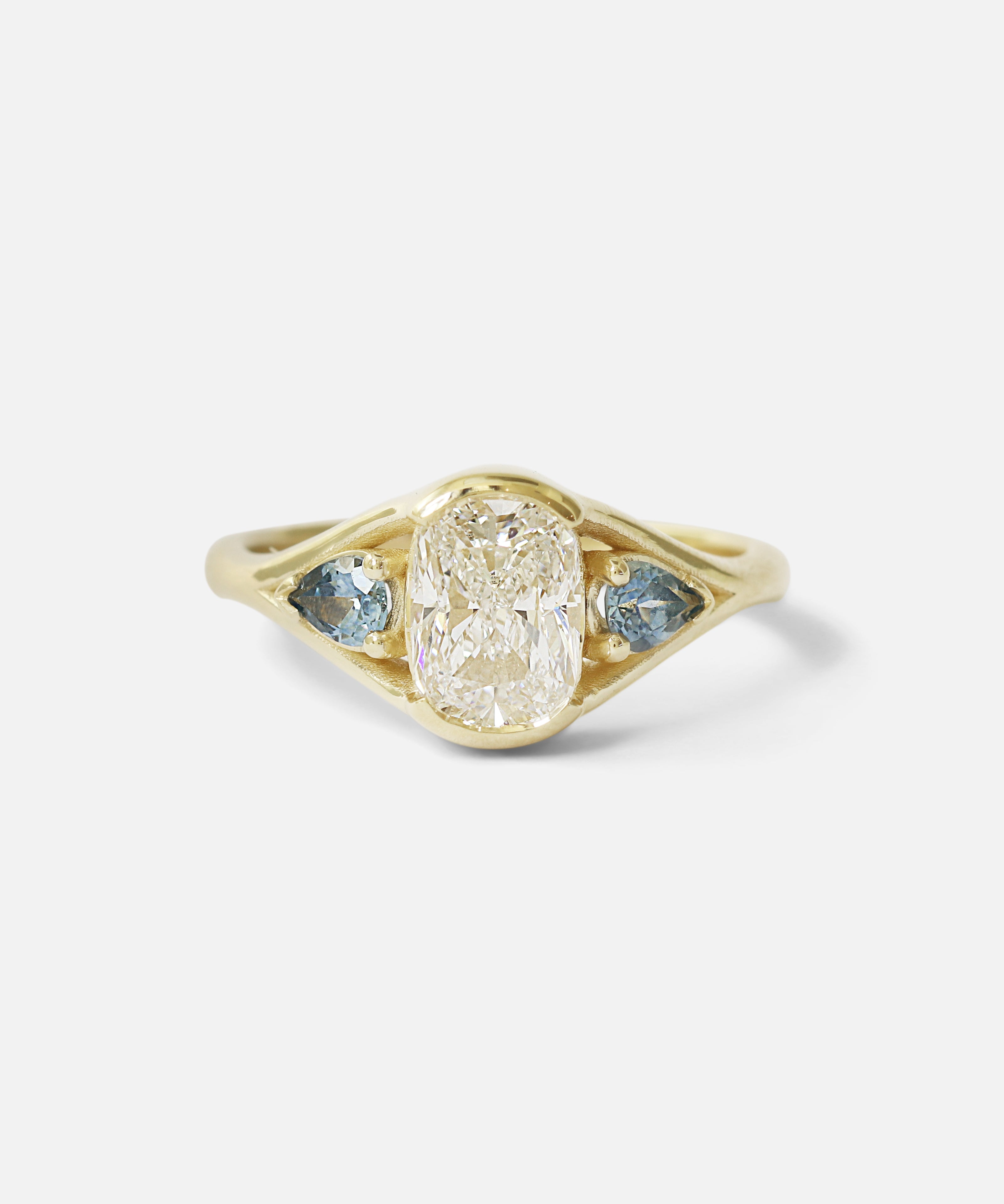 Front view of Triple Tributary Ring by Kestrel Dillon