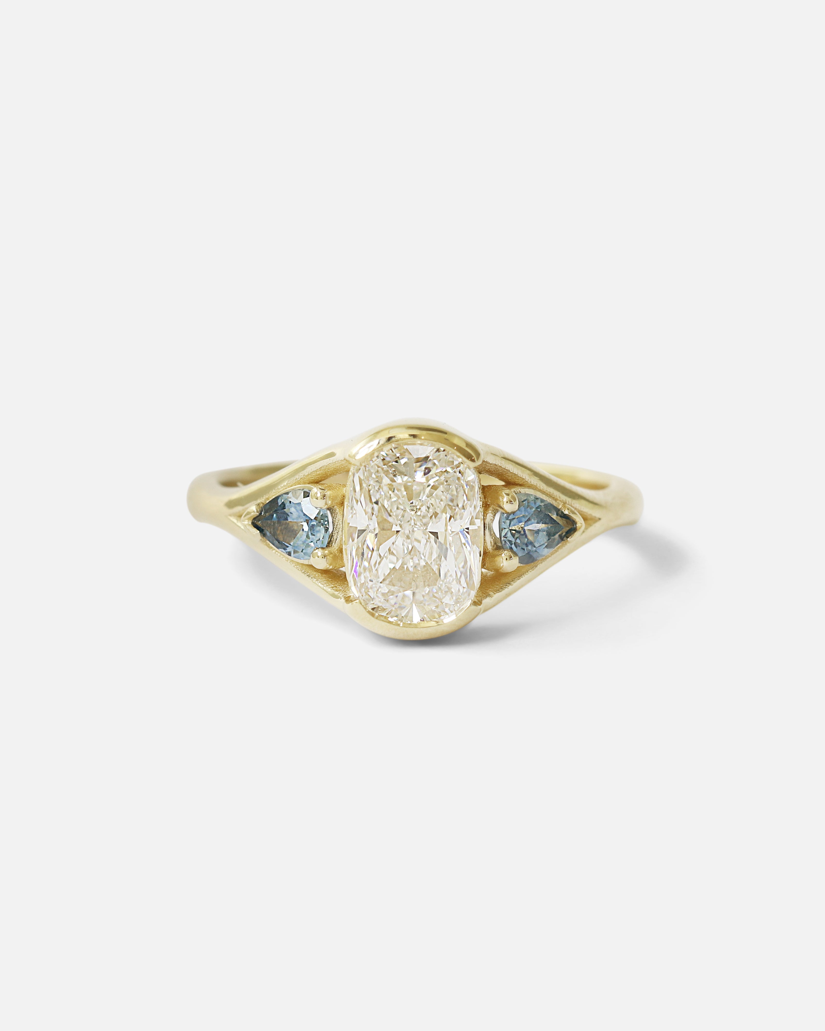 Front view of Triple Tributary Ring by Kestrel Dillon