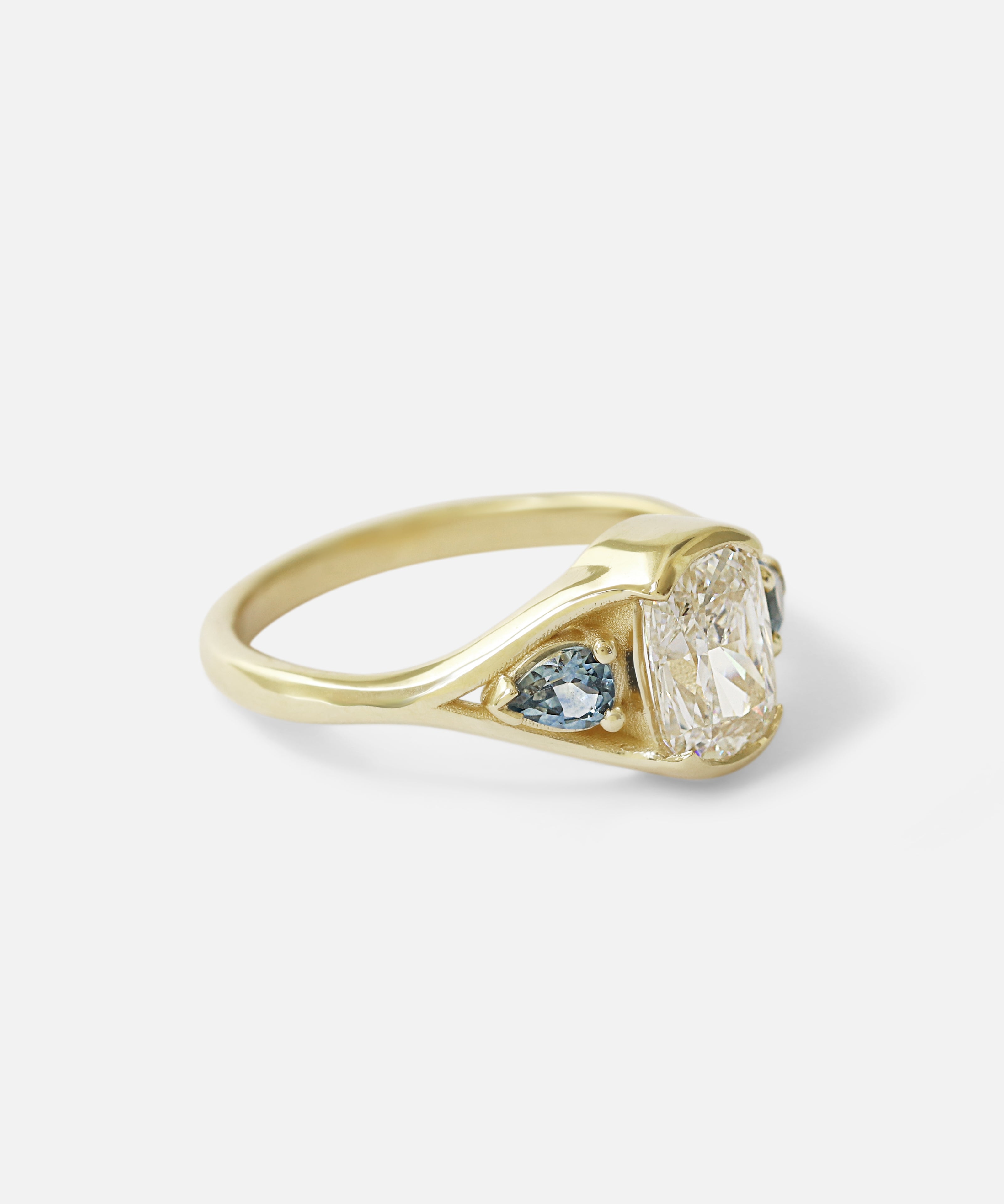 Side view of Triple Tributary Ring by Kestrel Dillon