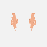 Front view of Sky / Bolt Studs in 14k Rose Gold by Fitzgerald Jewelry