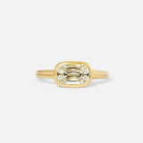 Front view of Lola / Cushion Old Mine Cut Diamond Ring by Casual Seance