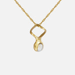 Side view of Mini Helix Pendant  by Lucia B Marti
