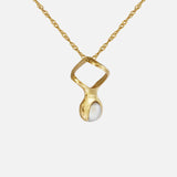 Side view of Mini Helix Pendant  by Lucia B Marti