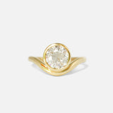 Front view of Mena Ring / Round Diamond by Ciara Alice