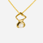Front view of Mini Helix Pendant by Lucia B Marti