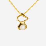 Front view of Mini Helix Pendant by Lucia B Marti