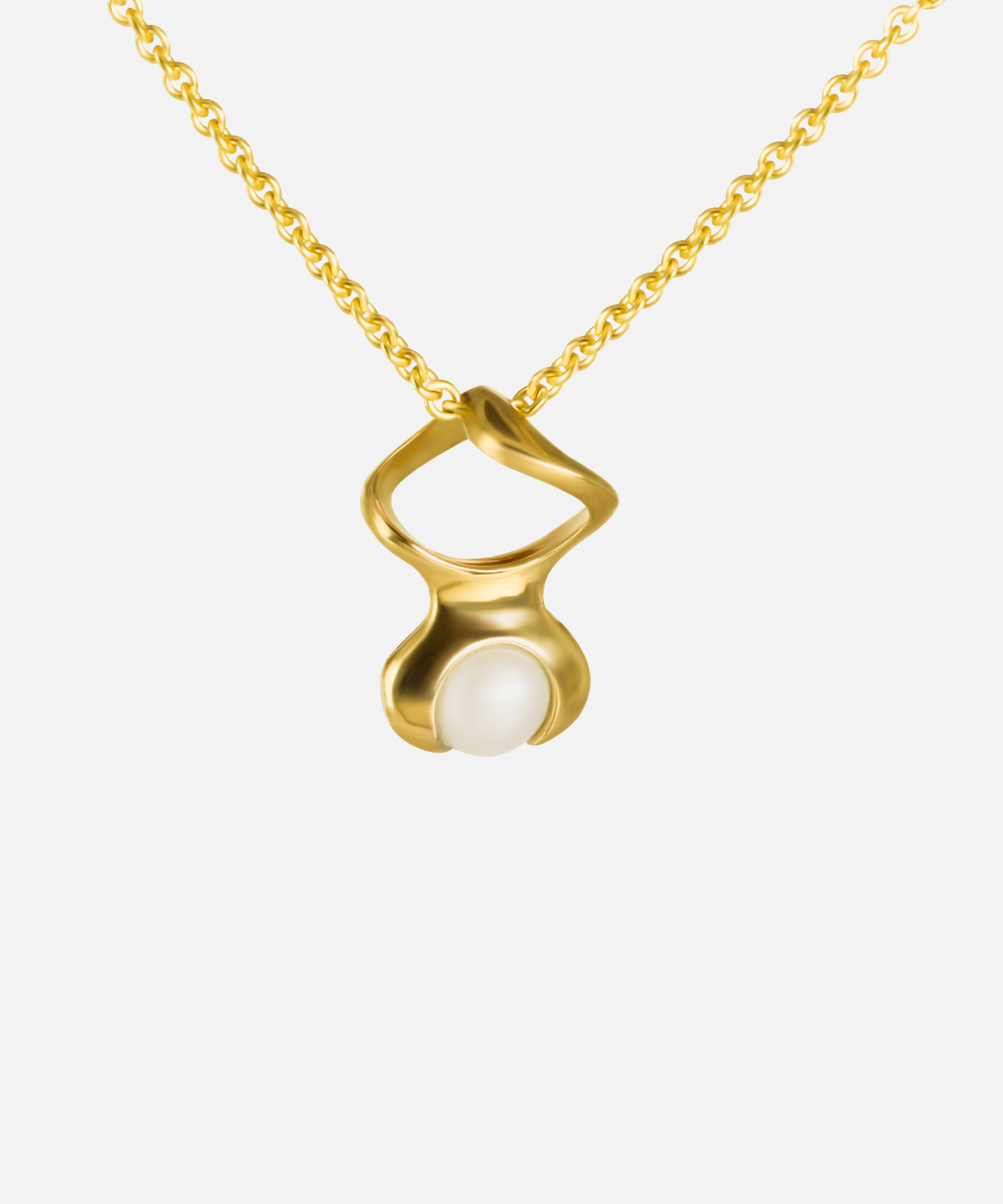 Front view of Mini Helix Pendant by Lucia B Marti