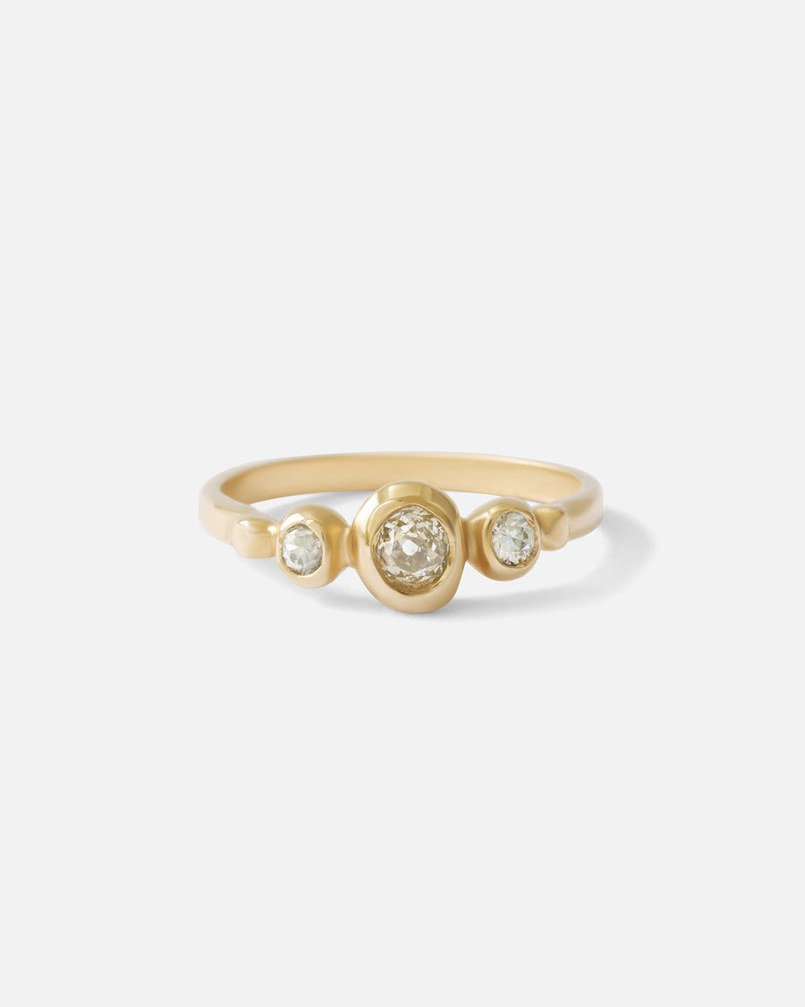 Old Mine Cut / 3 Diamond Ring By Nishi in ENGAGEMENT Category