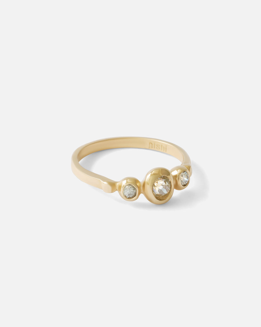 Old Mine Cut / 3 Diamond Ring By Nishi in ENGAGEMENT Category