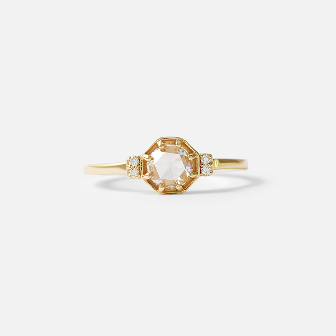 Rose Cut Diamond Octagon / Ring By Nishi