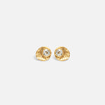 Front view of Aquamarine Studs by Nishi