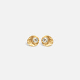 Front view of Aquamarine Studs by Nishi