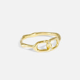 Double Link Diamond Band