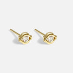 Side view of Fes Diamond / Studs by Nishi