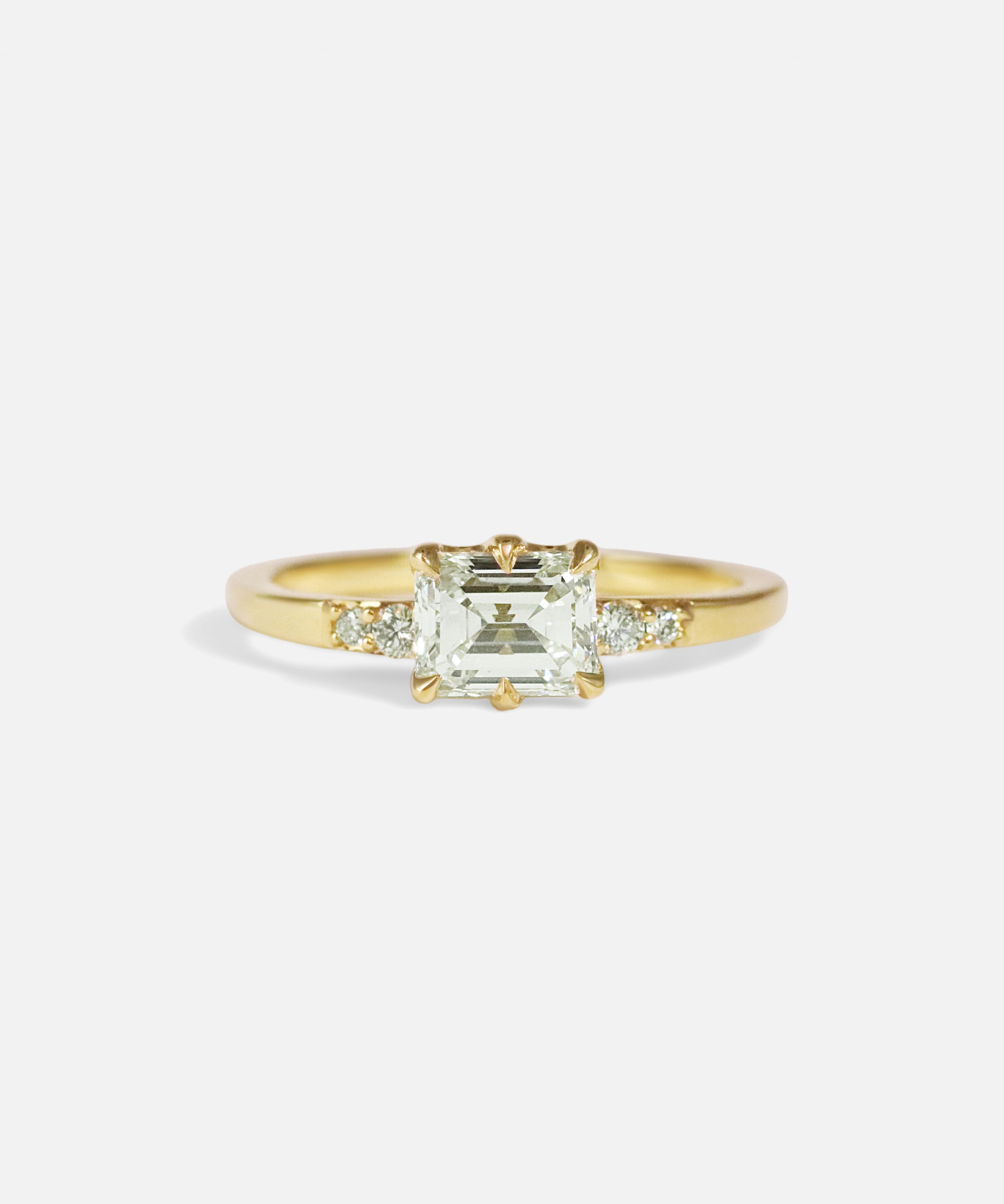 Front view of Linea Diamond Ring by Nishi